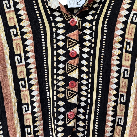 Tribal button down top - Picture 3 of 7